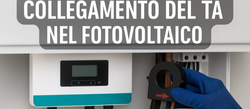 errore misure fotovoltaico TA collegamento corretto