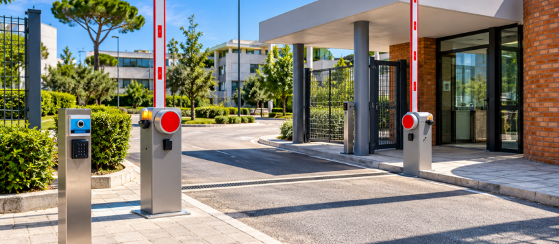 Sistema di controllo accessi veicolare con barriere automatiche a Napoli